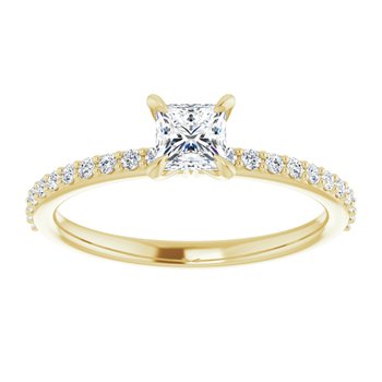 The Harriet 0.72ctw Princess cut Lab Grown Diamond Engagement Ring