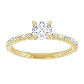 The Harriet 0.72ctw Round cut Lab Grown Diamond Engagement Ring