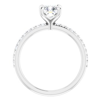 The Harriet 1.22ctw Cushion cut Lab Grown Diamond Engagement Ring