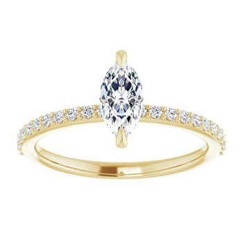 The Harriet 0.72ctw Marquise cut Lab Grown Diamond Engagement Ring