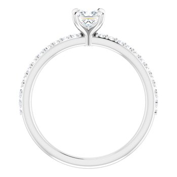 The Harriet 0.72ctw Princess cut Lab Grown Diamond Engagement Ring