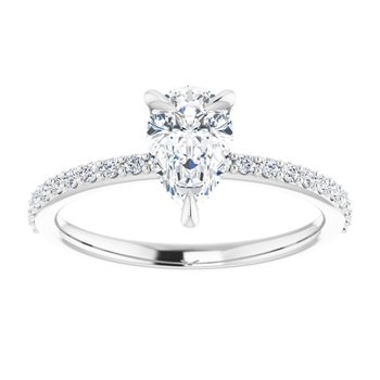 The Harriet 1.22ctw Pear cut Lab Grown Diamond Engagement Ring