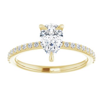 The Harriet 1.22ctw Pear cut Lab Grown Diamond Engagement Ring