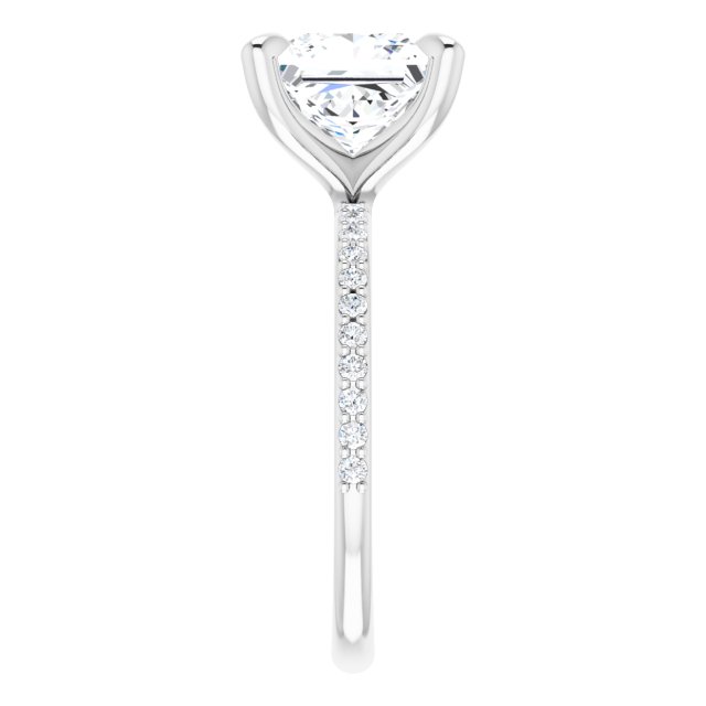 The Harriet 3.22ctw Princess cut Lab Grown Diamond Engagement Ring