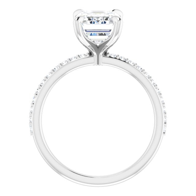 The Harriet 2.22ctw Emerald cut Lab Grown Diamond Engagement Ring