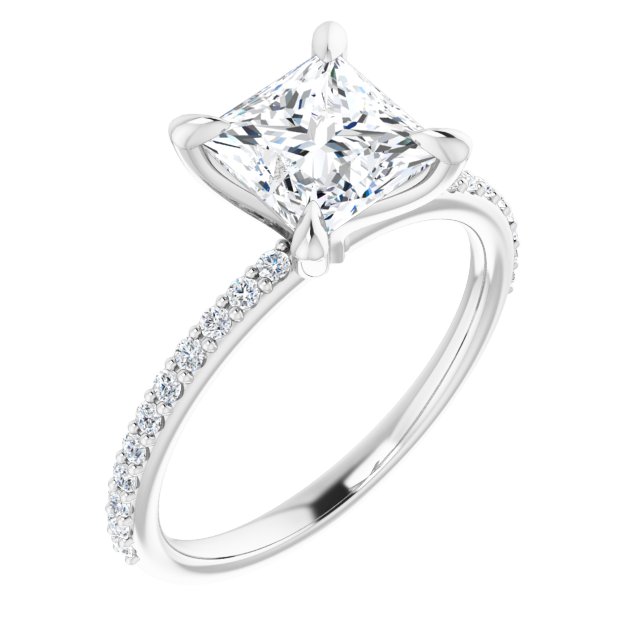 The Harriet 1.72ctw Princess cut Lab Grown Diamond Engagement Ring