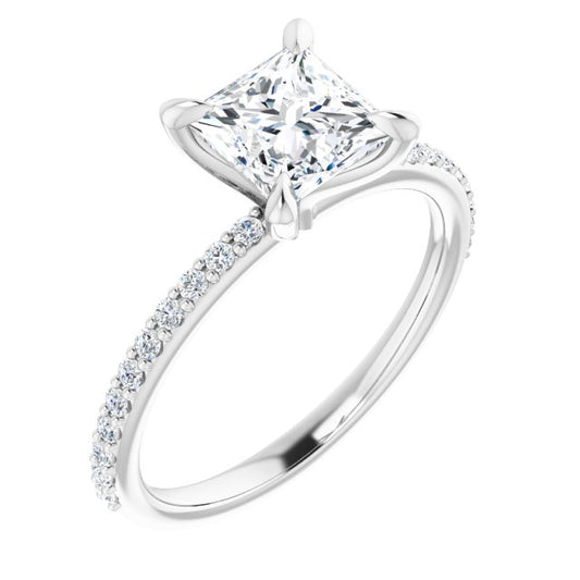 The Harriet 1.22ctw Princess cut Lab Grown Diamond Engagement Ring