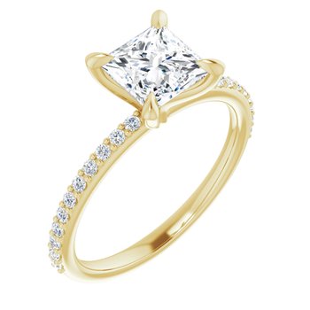 The Harriet 1.22ctw Princess cut Lab Grown Diamond Engagement Ring