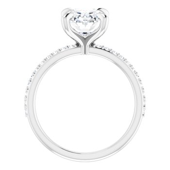 The Harriet 2.72ctw Oval cut Lab Grown Diamond Engagement Ring