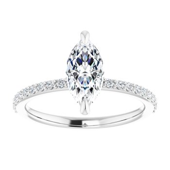 The Harriet 1.22ctw Marquise cut Lab Grown Diamond Engagement Ring