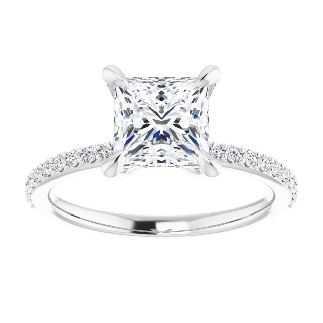 The Harriet 1.72ctw Princess cut Lab Grown Diamond Engagement Ring