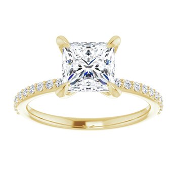 The Harriet 1.72ctw Princess cut Lab Grown Diamond Engagement Ring