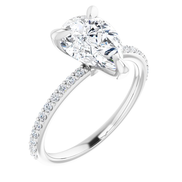 The Harriet 2.22ctw Pear cut Lab Grown Diamond Engagement Ring