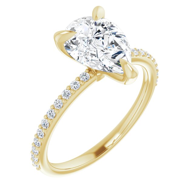 The Harriet 2.22ctw Pear cut Lab Grown Diamond Engagement Ring