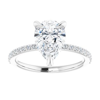 The Harriet 2.22ctw Pear cut Lab Grown Diamond Engagement Ring