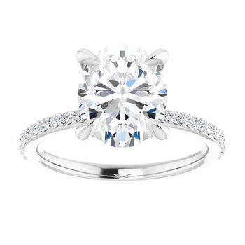 The Harriet 2.22ctw Oval cut Lab Grown Diamond Engagement Ring