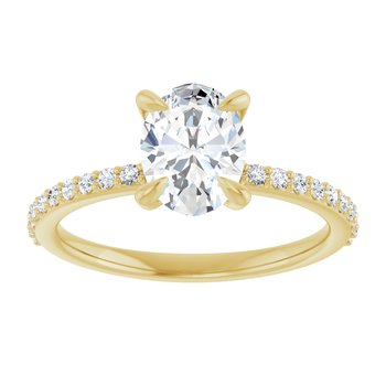 The Harriet 1.22ctw Oval cut Lab Grown Diamond Engagement Ring
