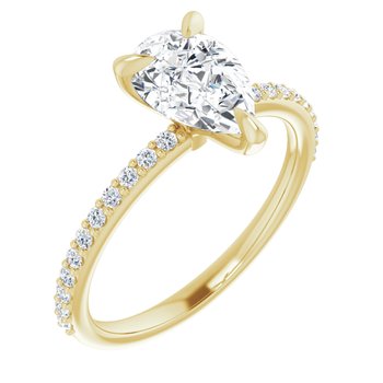 The Harriet 1.72ctw Pear cut Lab Grown Diamond Engagement Ring