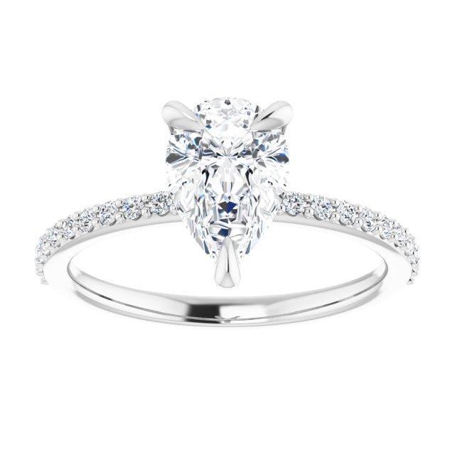 The Harriet 1.72ctw Pear cut Lab Grown Diamond Engagement Ring