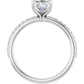 The Harriet 1.22ctw Oval cut Lab Grown Diamond Engagement Ring