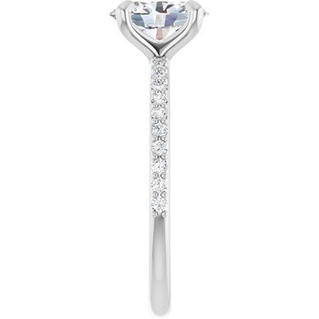 The Harriet 1.22ctw Oval cut Lab Grown Diamond Engagement Ring