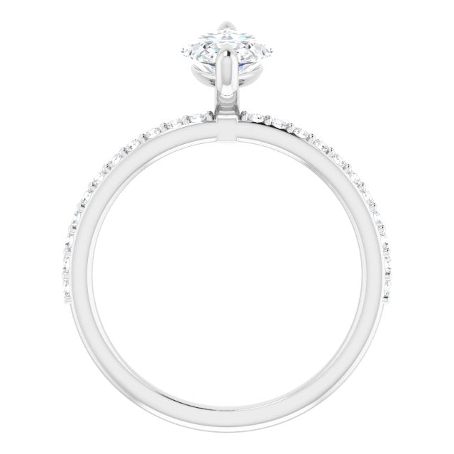 The Harriet 2.22ctw Marquise cut Lab Grown Diamond Engagement Ring