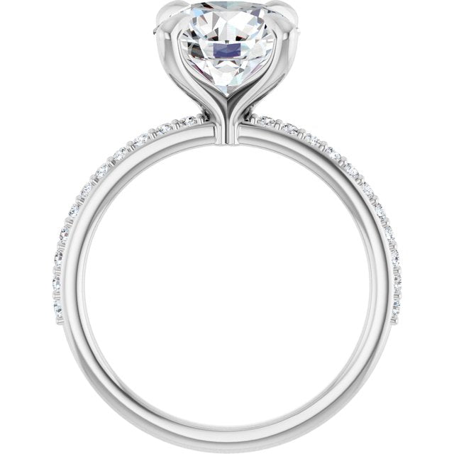 The Harriet 3.22ctw Round cut Lab Grown Diamond Engagement Ring