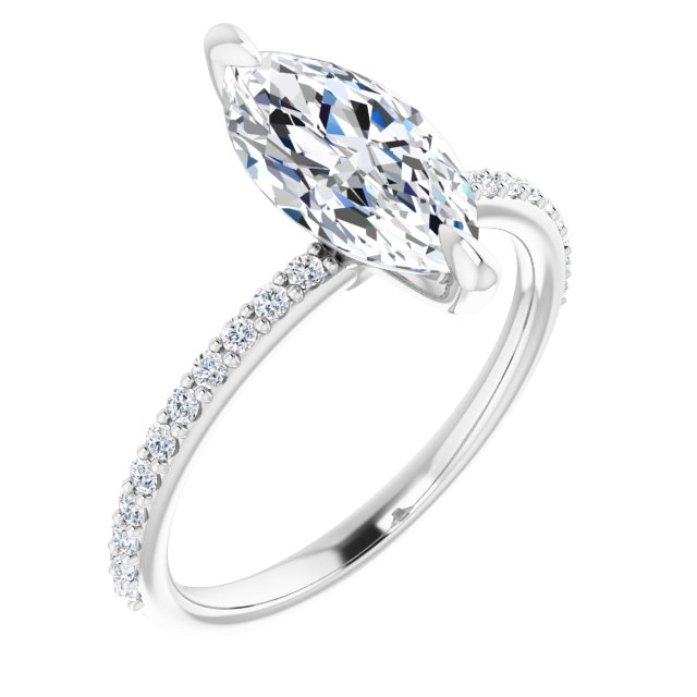 The Harriet 2.22ctw Marquise cut Lab Grown Diamond Engagement Ring
