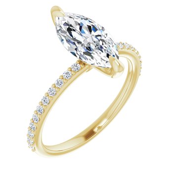 The Harriet 2.22ctw Marquise cut Lab Grown Diamond Engagement Ring