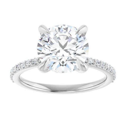 The Harriet 3.22ctw Round cut Lab Grown Diamond Engagement Ring