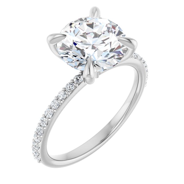 The Harriet 3.22ctw Round cut Lab Grown Diamond Engagement Ring