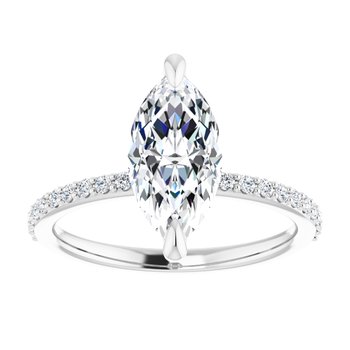 The Harriet 2.22ctw Marquise cut Lab Grown Diamond Engagement Ring