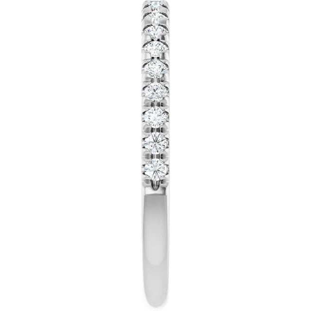 0.30ct Round Lab Grown Diamond French Set Half Eternity