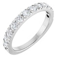 0.75ct Round Lab Grown Diamond French Set Half Eternity