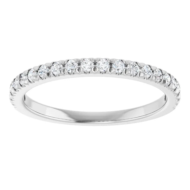 0.30ct Round Lab Grown Diamond French Set Half Eternity