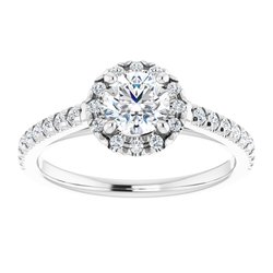 The Cora 0.80ctw Round cut Lab Grown Diamond Engagement Ring