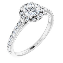 The Cora 0.80ctw Round cut Lab Grown Diamond Engagement Ring