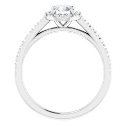 The Cora 0.80ctw Round cut Lab Grown Diamond Engagement Ring