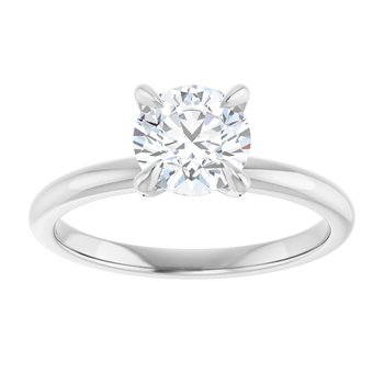 The Emma 1.00ct Round cut Lab Grown Diamond Solitaire Engagement Ring