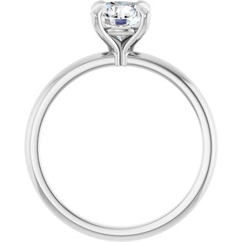 The Emma 1.00ct Round cut Lab Grown Diamond Solitaire Engagement Ring