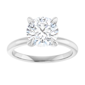 The Emma 2.00ct Round cut Lab Grown Diamond Solitaire Engagement Ring