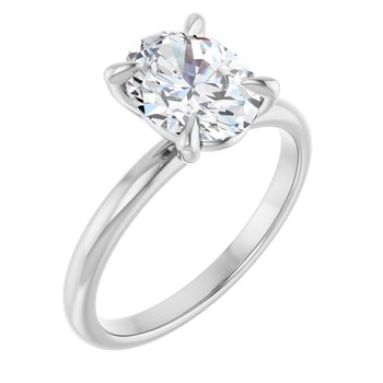 The Emma 1.50ct Oval cut Lab Grown Diamond Solitaire Engagement Ring