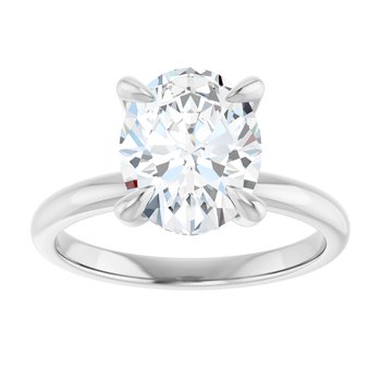 The Emma 2.00ct Oval cut Lab Grown Diamond Solitaire Engagement Ring