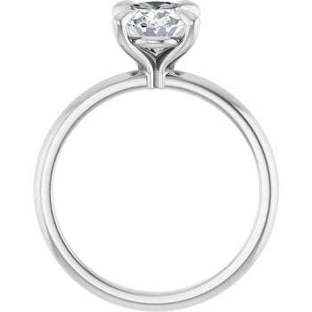 The Emma 1.50ct Oval cut Lab Grown Diamond Solitaire Engagement Ring