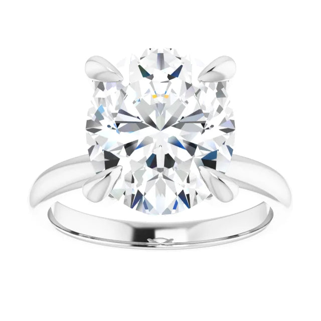 The Emma 4.00ct Oval cut Lab Grown Diamond Solitaire Engagement Ring