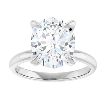 The Emma 3.00ct Oval cut Lab Grown Diamond Solitaire Engagement Ring