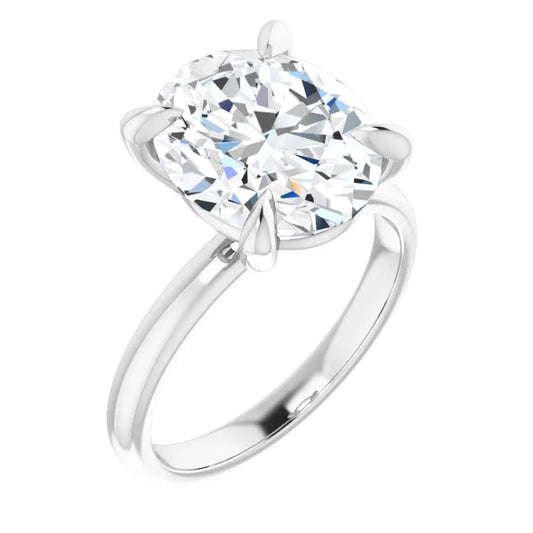 The Emma 4.00ct Oval cut Lab Grown Diamond Solitaire Engagement Ring