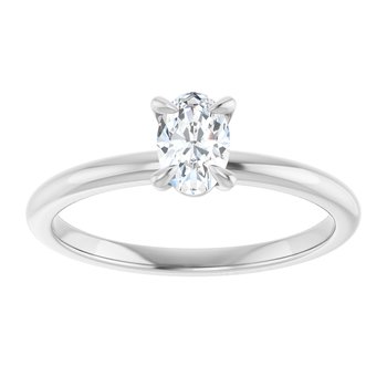 The Emma 0.50ct Oval cut Lab Grown Diamond Solitaire Engagement Ring