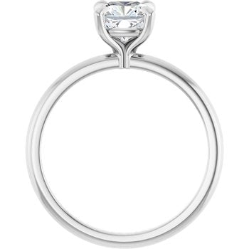 The Emma 1.00ct Cushion cut Lab Grown Diamond Solitaire Engagement Ring