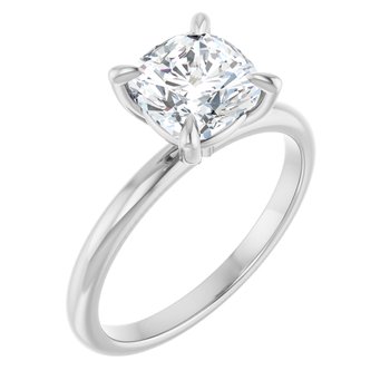 The Emma 1.50ct Elongated Cushion cut Lab Grown Diamond Solitaire Engagement Ring